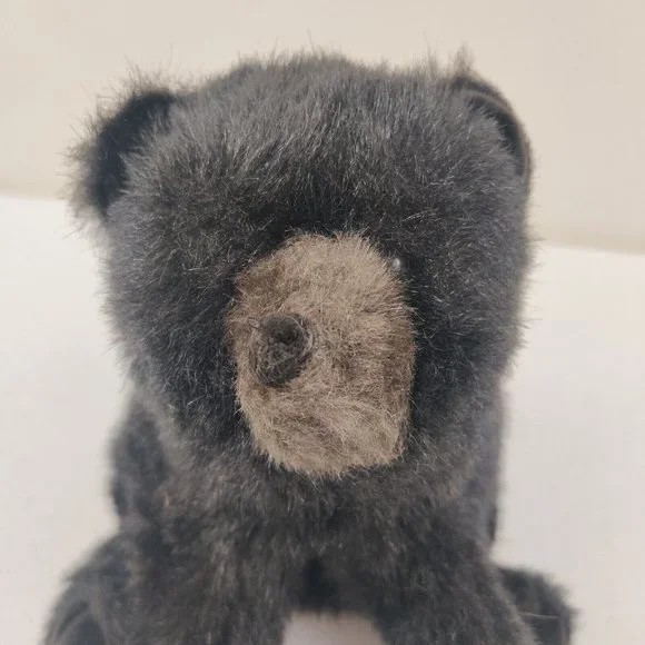 Vintage Folkmanis Furry Folk Baby Black Bear Hand Puppet Cub Plush - Picture 5 of 10